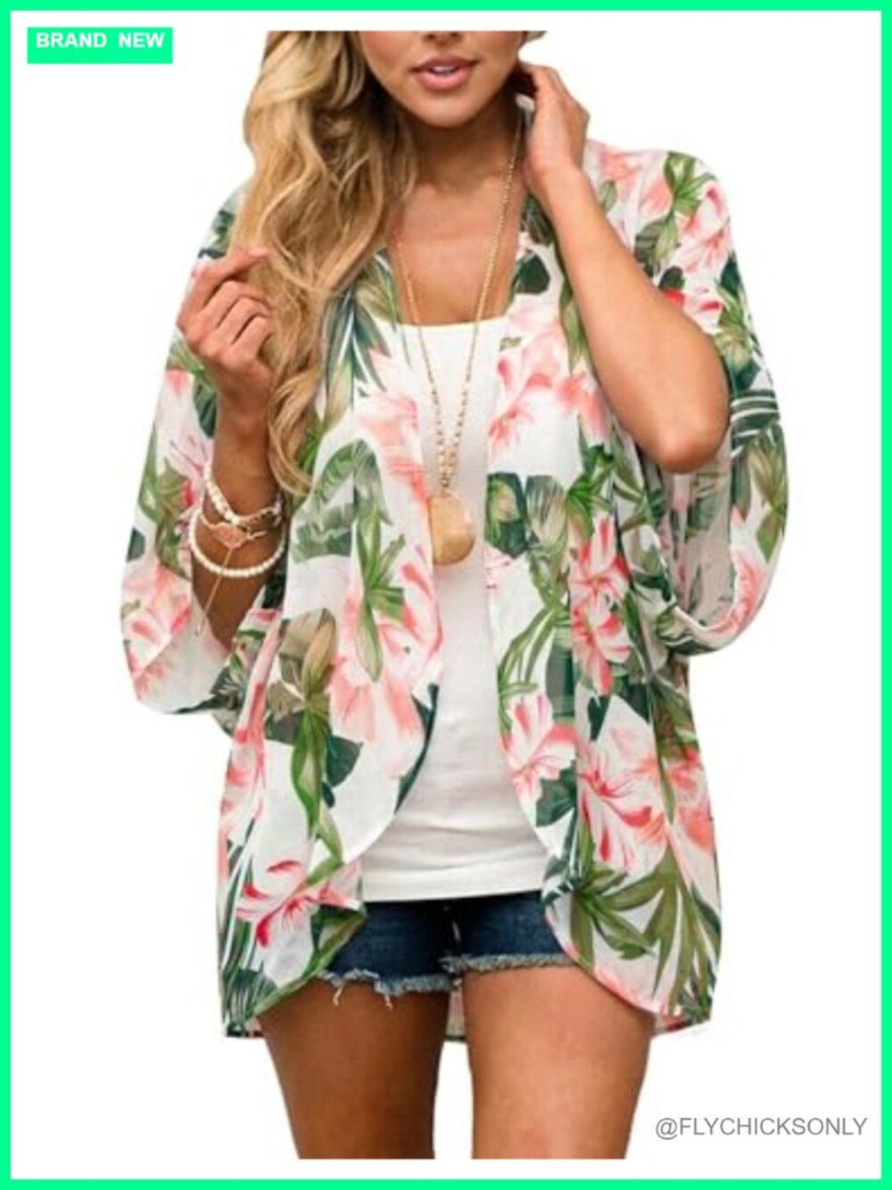 Chiffon Kimono Cardigan Loose Cover Up Beach Swimsuit